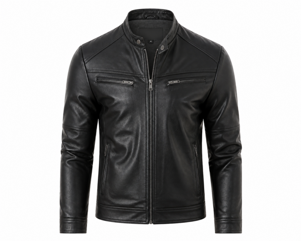 Slim Fit Erkek Deri Ceket